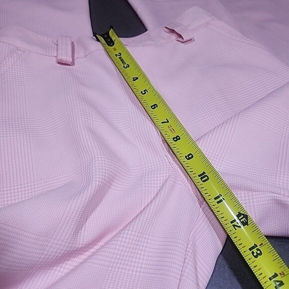 Vintage Levi Clothing Levi's for Gals Pastel Pink Plaid 60's Wide leg Trousers - Picture 7 of 11